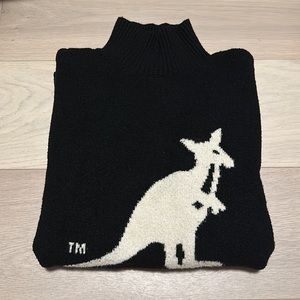 Kangol x H&M Oversized Turtleneck Sweater - Black